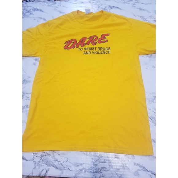 Tops - 💘 DARE Yellow Graphic Tee